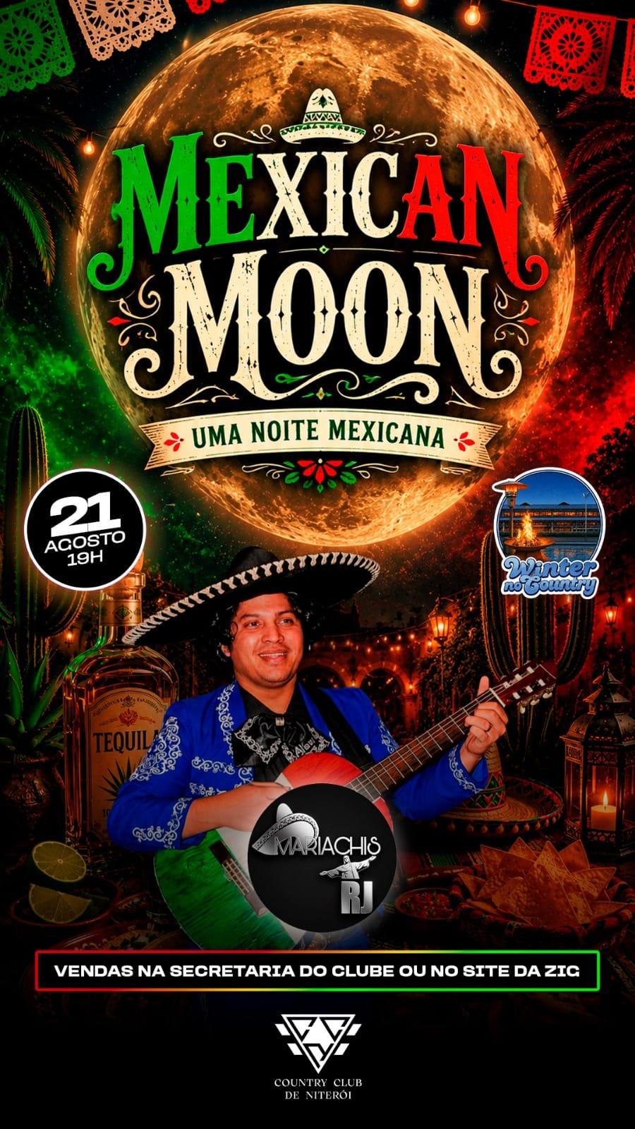 Banda Mariachis na noite mexicana no Winter no Country