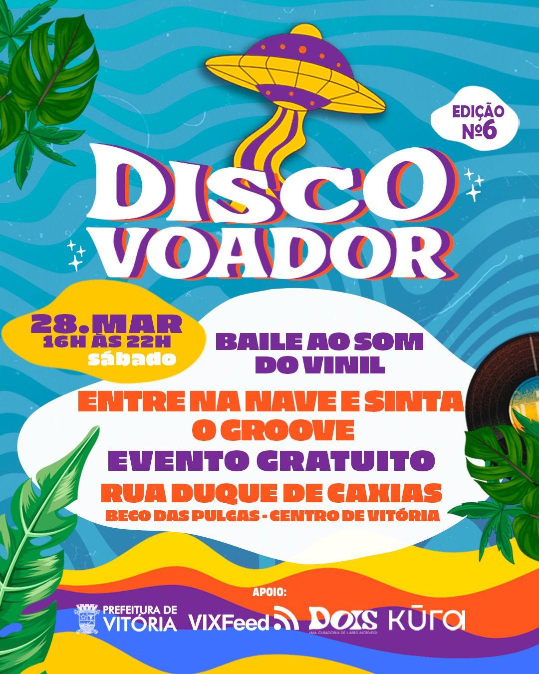 Disco Voador Baile ao som do vinil - 28/03