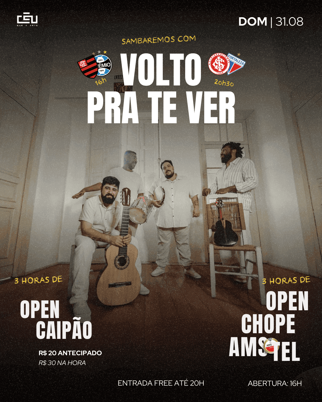 Futebol + Samba = Domingo | Volto Pra Te Ver | 31.08