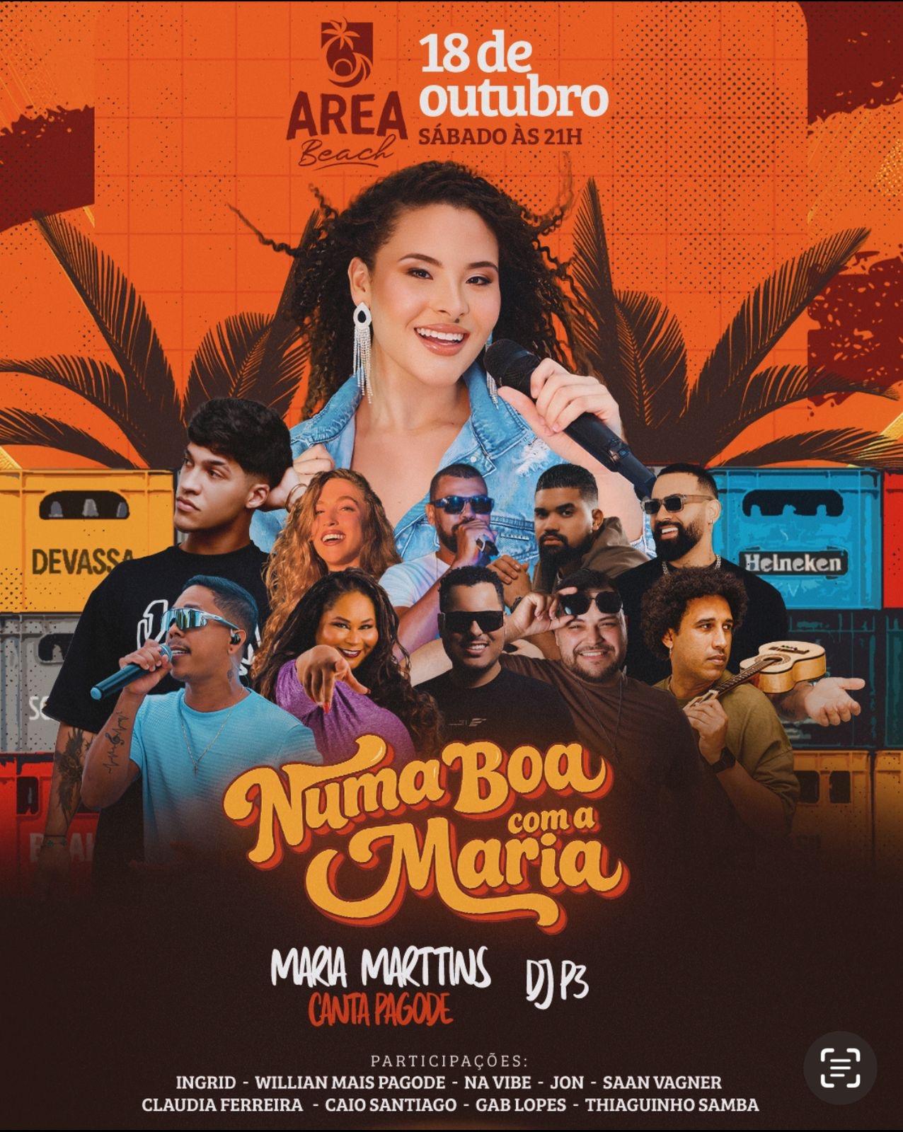 Numa boa com Maria - Cabana Area Beach