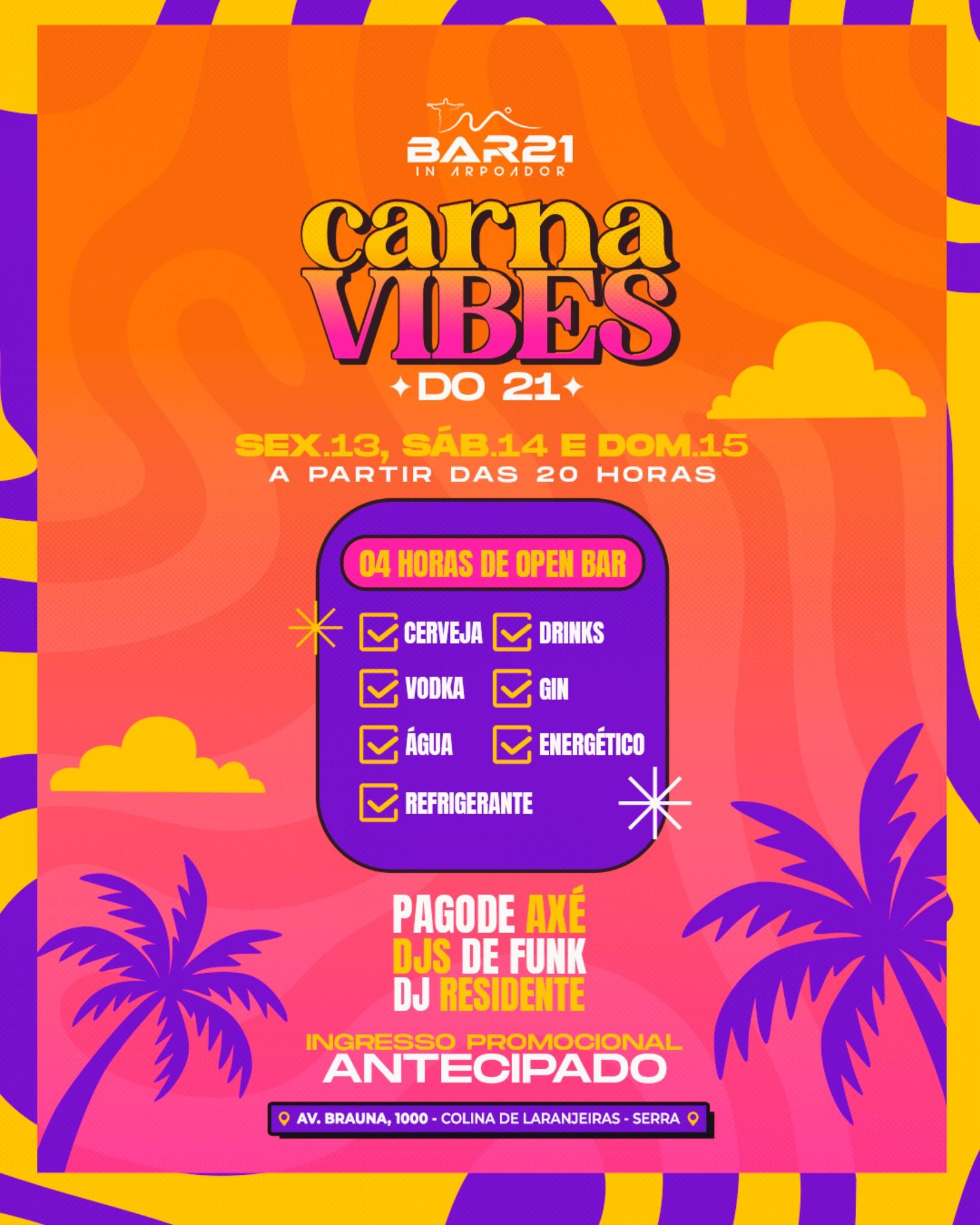 BAR 21 OPEN BAR SEXTA 13/02