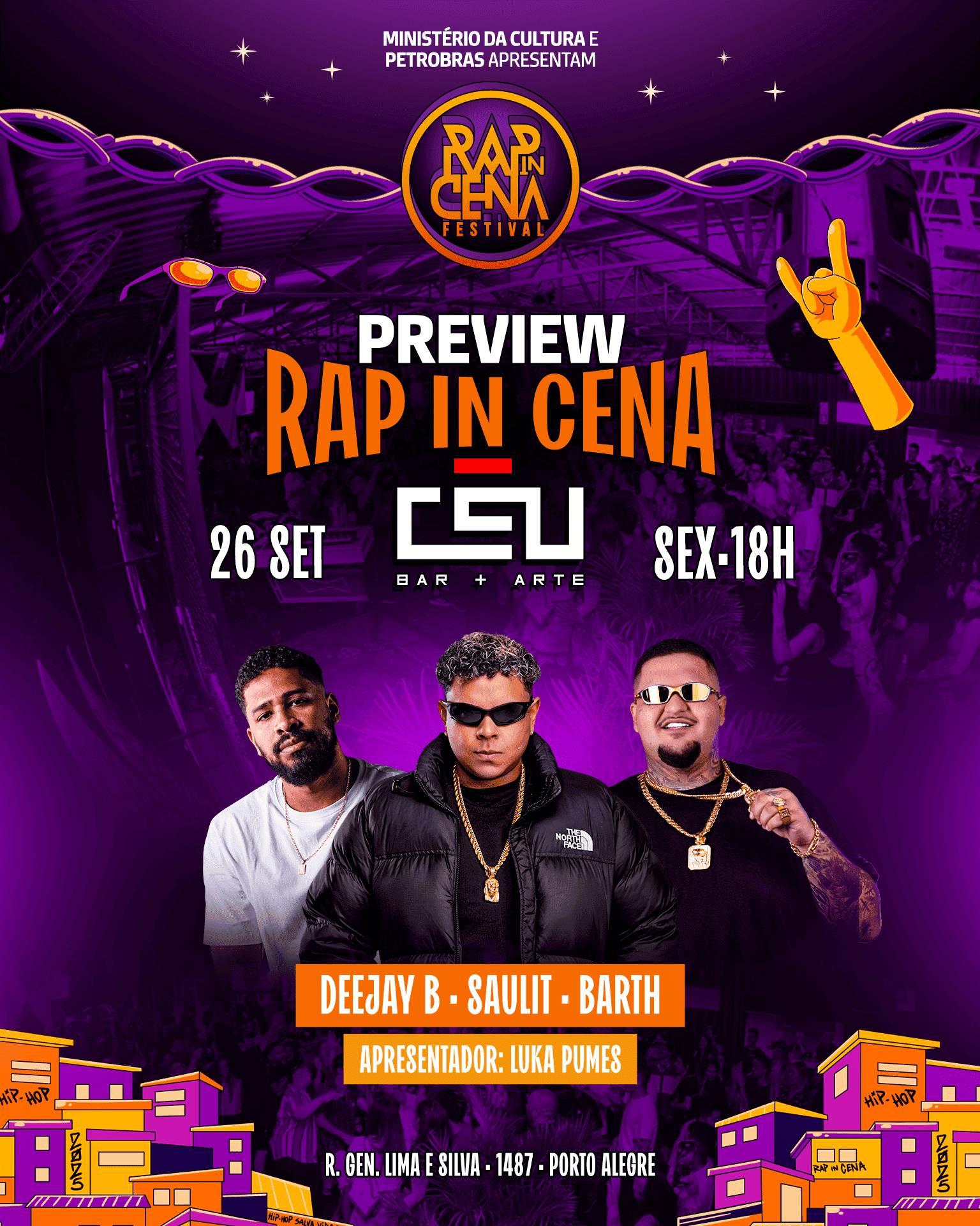 Preview RAP IN CENA | DeejayB | Saulit | Barth | 26.09