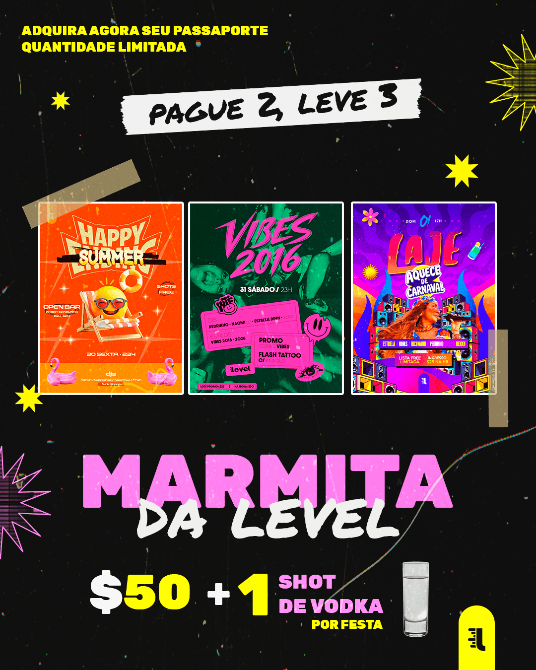 MARMITA DA LEVEL (30, 31 e 01)