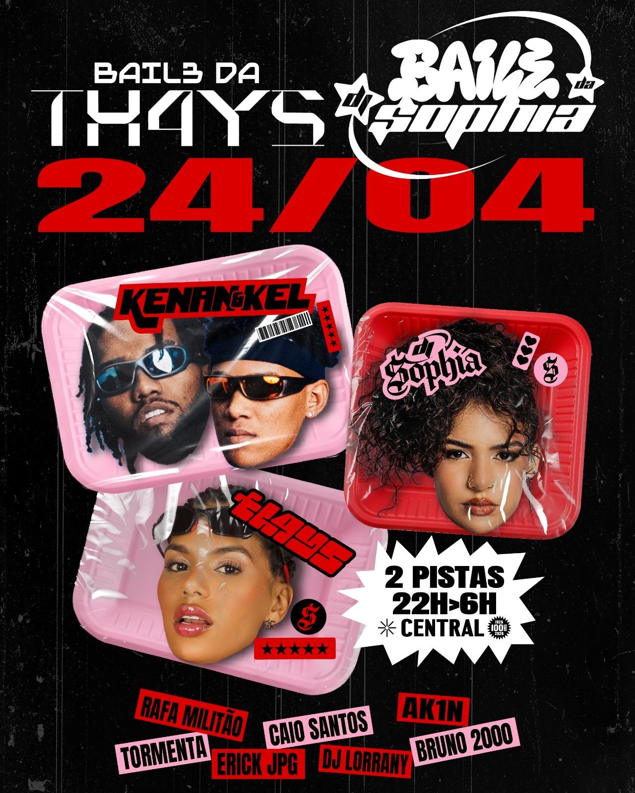 BAILE DA DJ SOPHIA & BAILE DA TH4YS