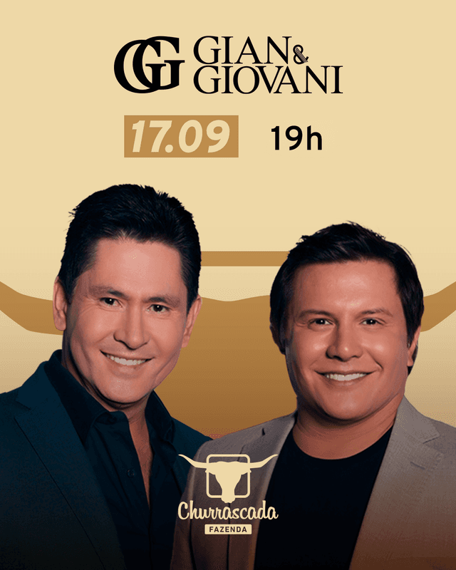 Gian e Giovanni na Fazenda Churrascada Morumbi