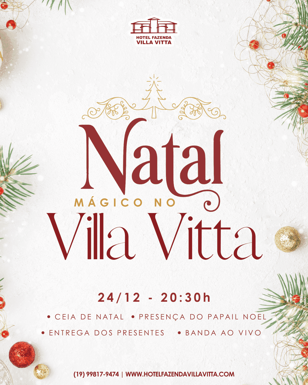NATAL MÁGICO NO VILLA VITTA 2026