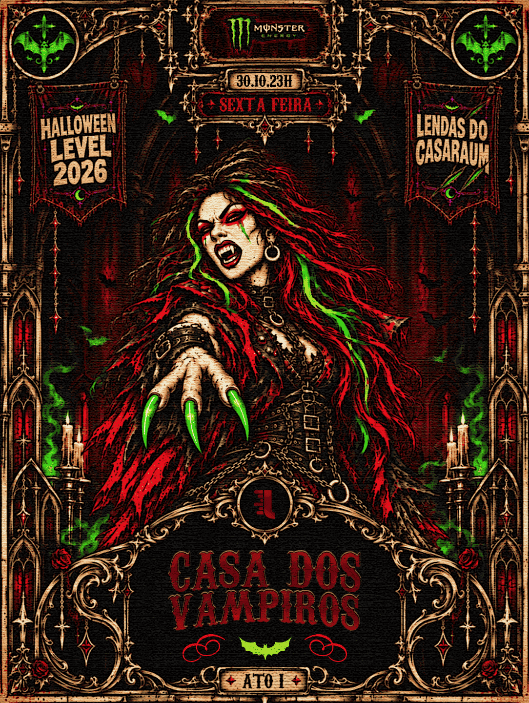HALLOWEEN LEVEL SEXTA  | CASA DOS VAMPIROS |