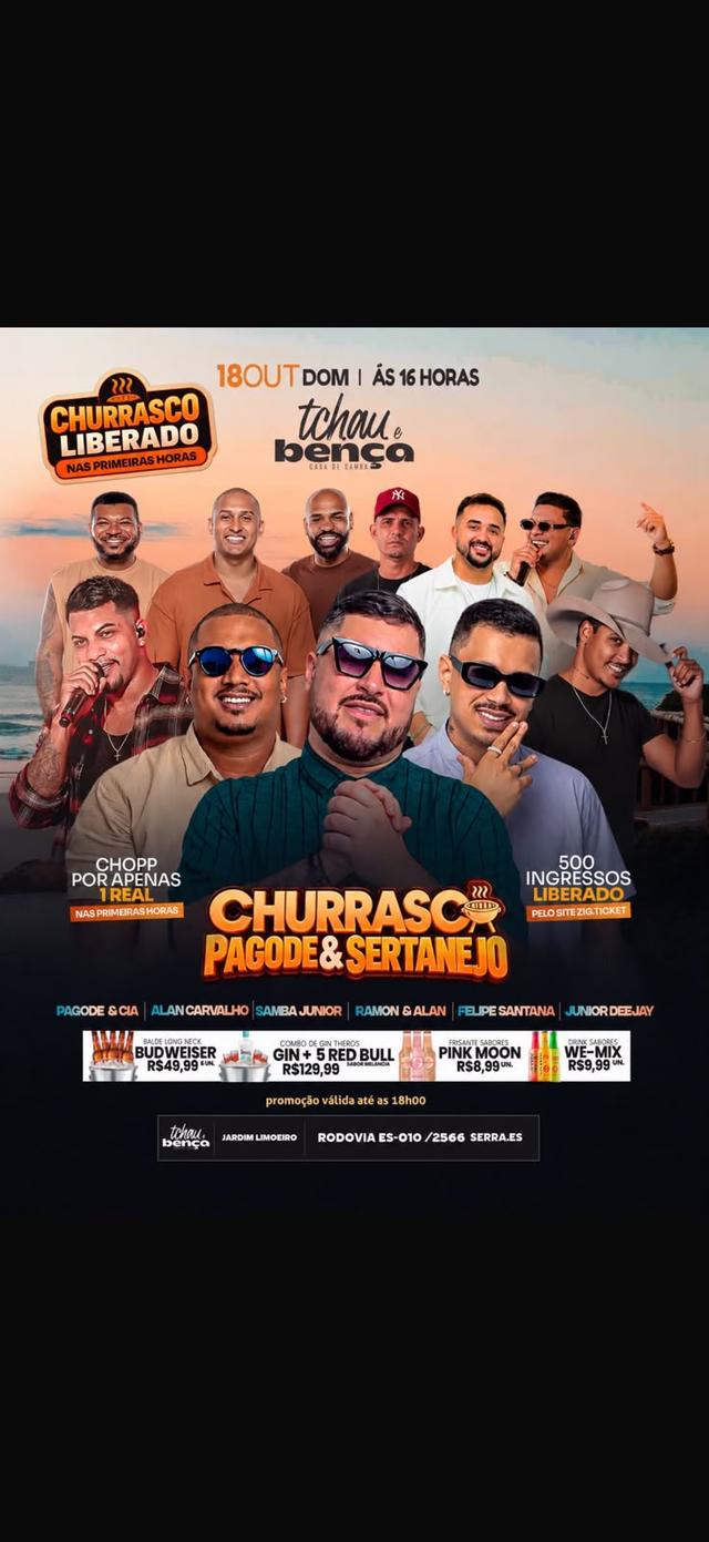 churrasco Pagode & sertanejo
