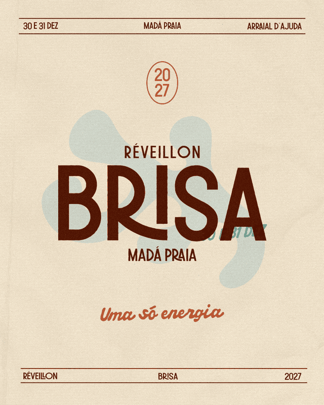 Réveillon Brisa 2026/2027 — Madá Praia