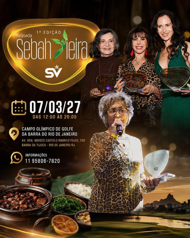 1 Edição troféu cultural do Estado de RJ camarote feijoada Sebah Vieira