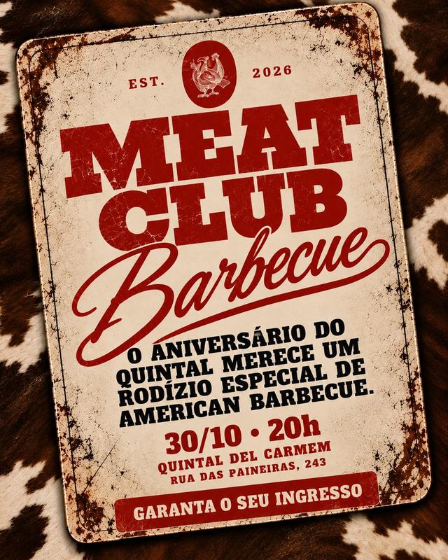MEAT CLUB BARBECUE - 30/10