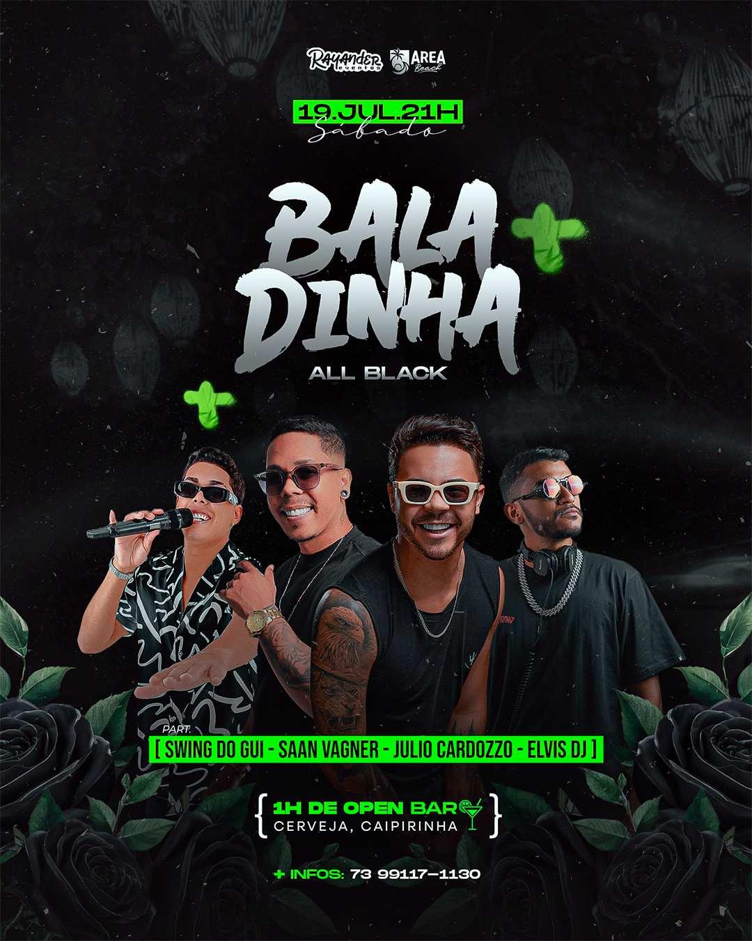 Baladinha All Black - Cabana Area Beach